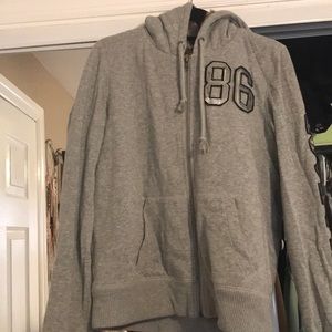 Victoria’s Secret Pink grey zip up hoodie